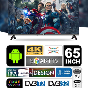 مواصفات تلفزيون فيسيو 65 بوصة ذكي أندرويد 14 جوفنتو جوفنتو فيسيو 65 Inch Android 14 Specs