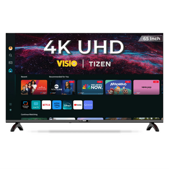 تلفزيون فيسيو ذكي 65 بوصة بدقة 4K UHD ونظام Tizen، مع تقنية MEMC وصوت Dolby وحامل جداري مرفق | 65VSSU3Tizen