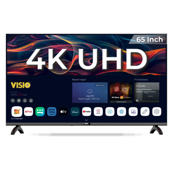 تلفزيون فيسيو ذكي 65 بوصة بدقة 4K UHD ونظام webOS، مع ريموت ماجيك وتحكم صوتي وحامل جداري مرفق | 65VSSU3webOS