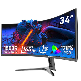 شاشة ألعاب منحنية نيكو 34 بوصة ألترا وايد 165 هرتز متجر جوفنتو Jovento Niko 34 Inch Curved Gaming Monitor