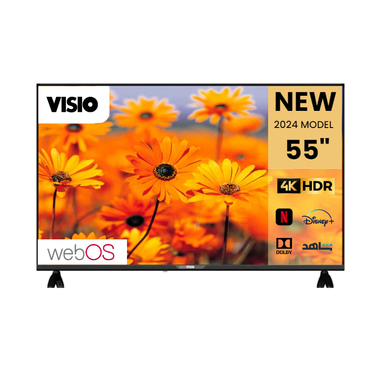 تليفزيون ليد الذكي من فيزيو بحجم 55 بوصة بتقنية HDR10 وجودة 4K طراز (webOS) 55VSSU3webOS