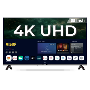 شاشة ذكية فيسيو 55 بوصة 4K UHD، بنظام WebOS، جهاز تحكم سحري مع تحكم صوتي، حامل حائط مجاني - أسود [55VSSU3webOS]