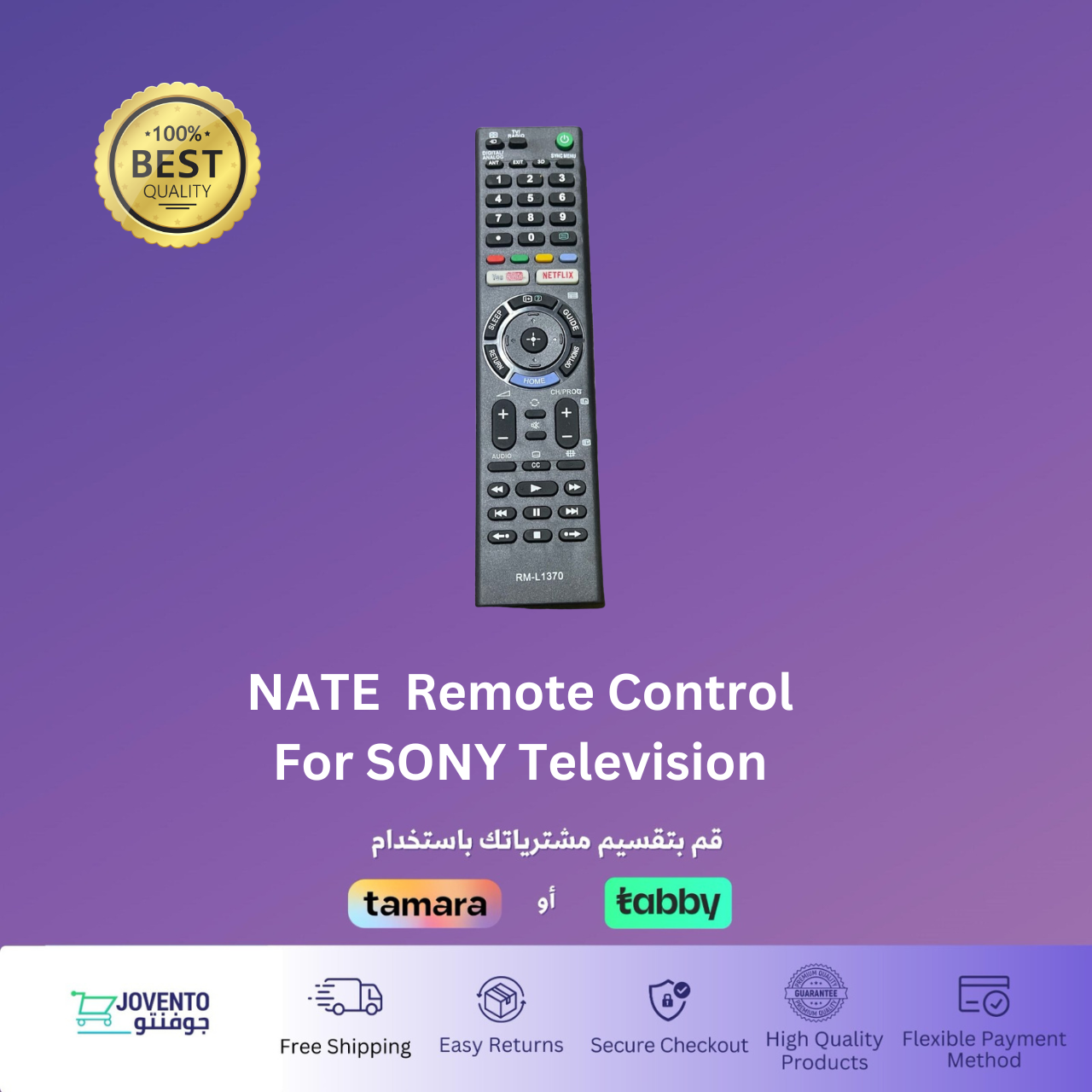 NATE  Remote Control For SONY Television