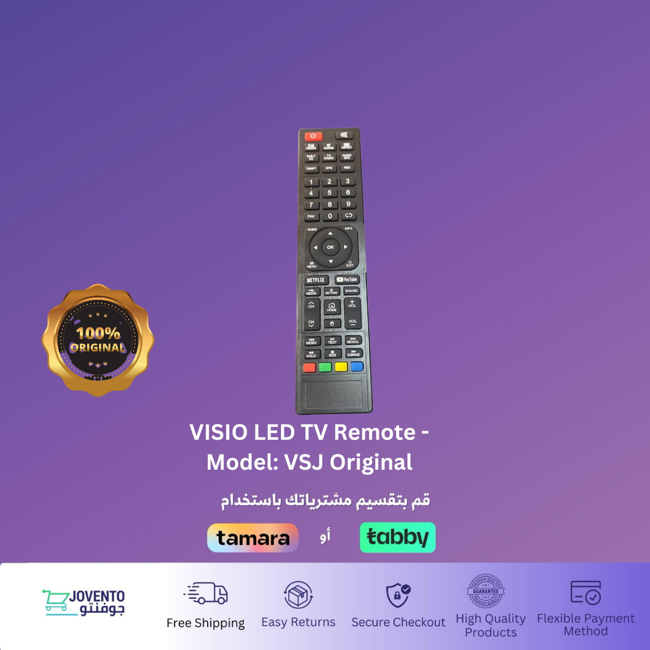 VISIO LED TV Remote - Model: VSJ Original