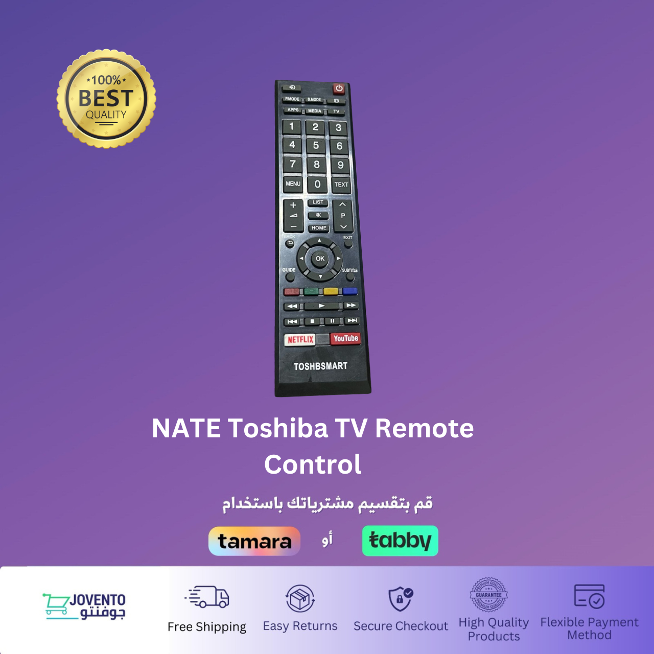 NATE Toshiba TV Remote Control