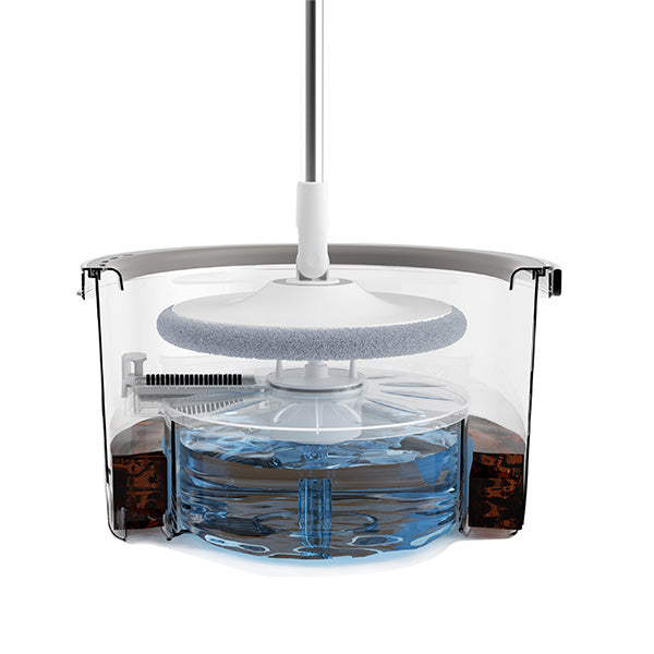 VC-30 360° Clean Spin Flat Mop with Dual Bucket & 4 Refills