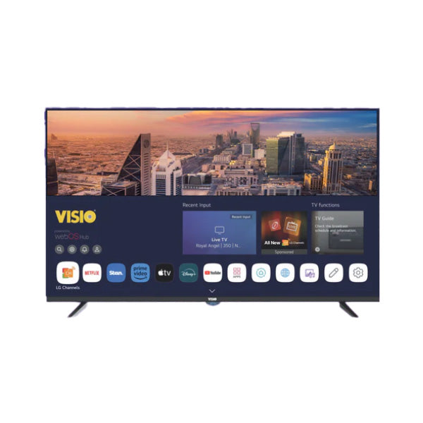 VISIO 55 INCH 4K QLED WebOS TV | Frameless Design| Vibrant Colors | Free Wall Bracket | Dolby Digital Sound | 55VHSwebOS